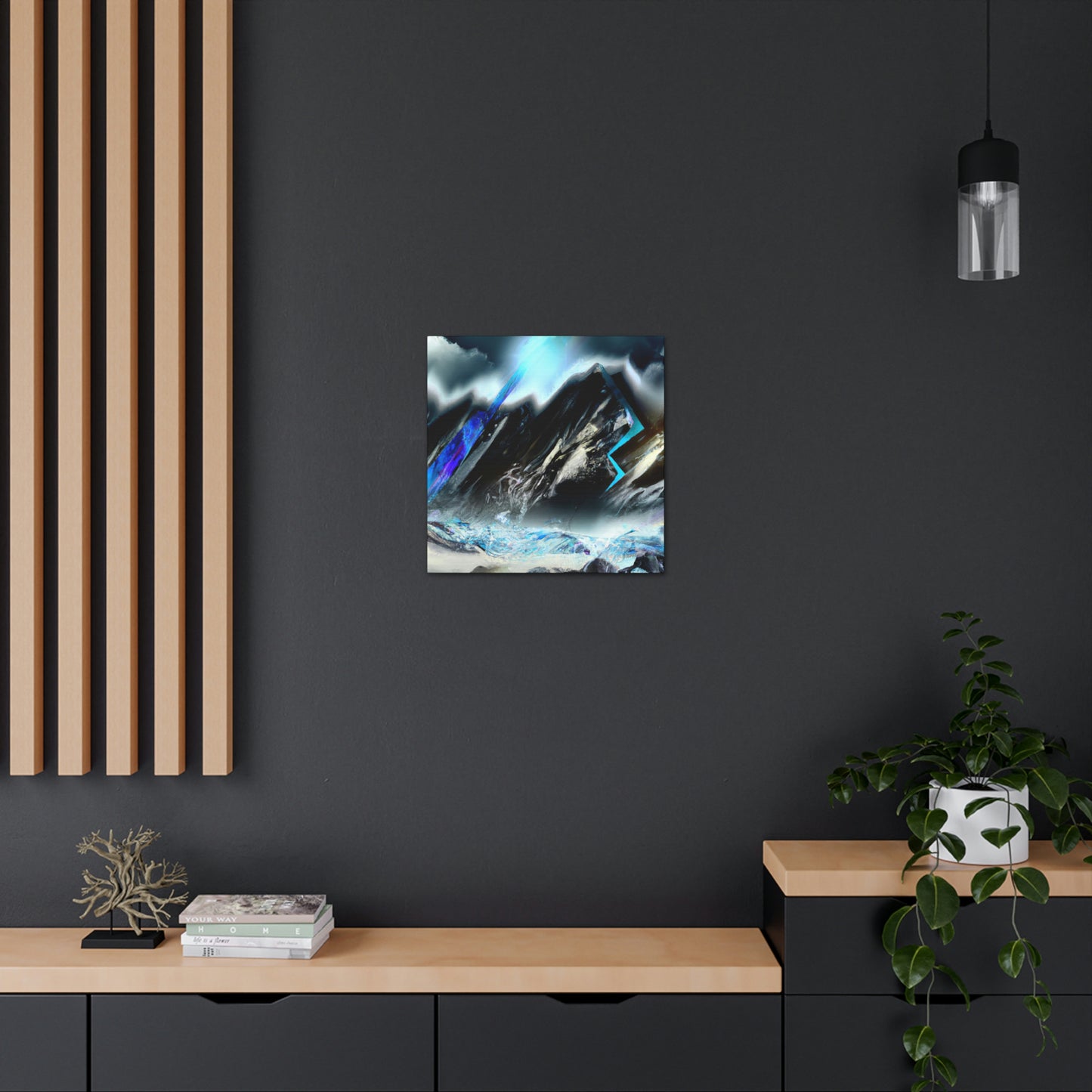 Snowy Mountain Majesty - Canvas