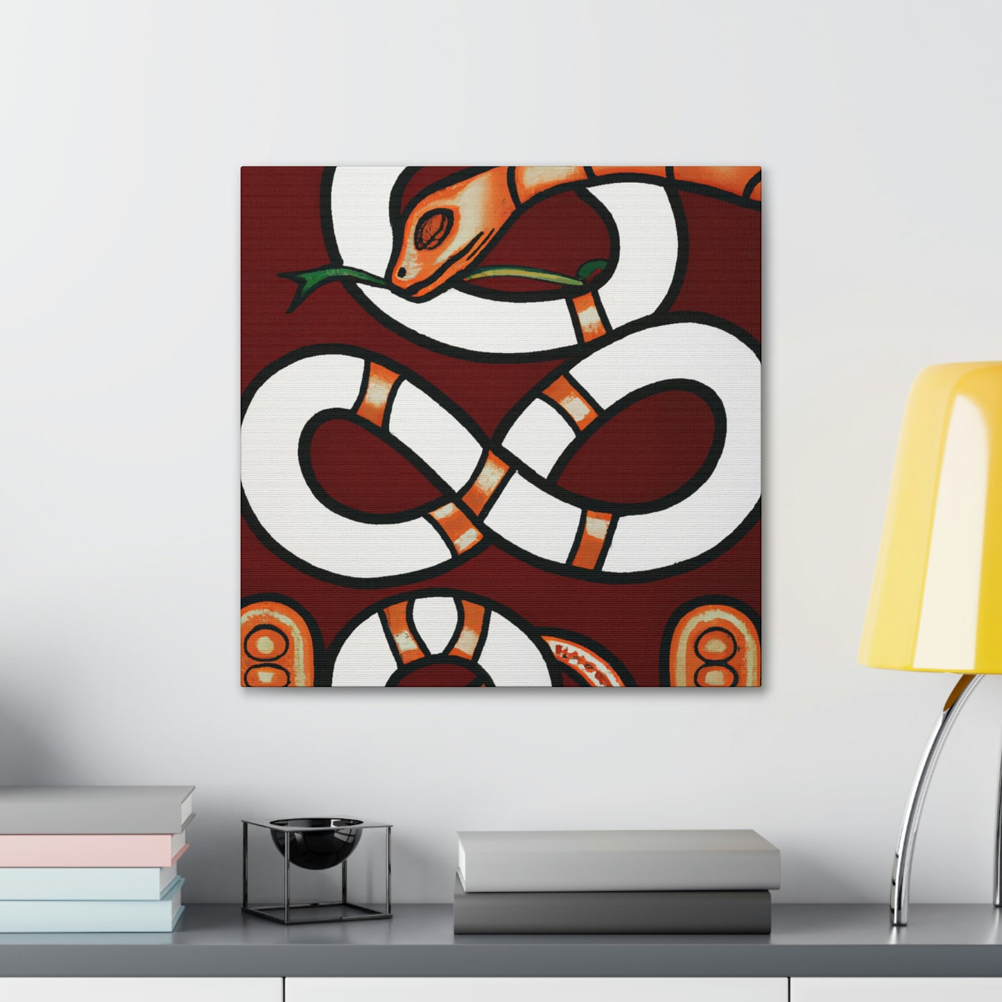 "Slithering Art Deco" - Canvas