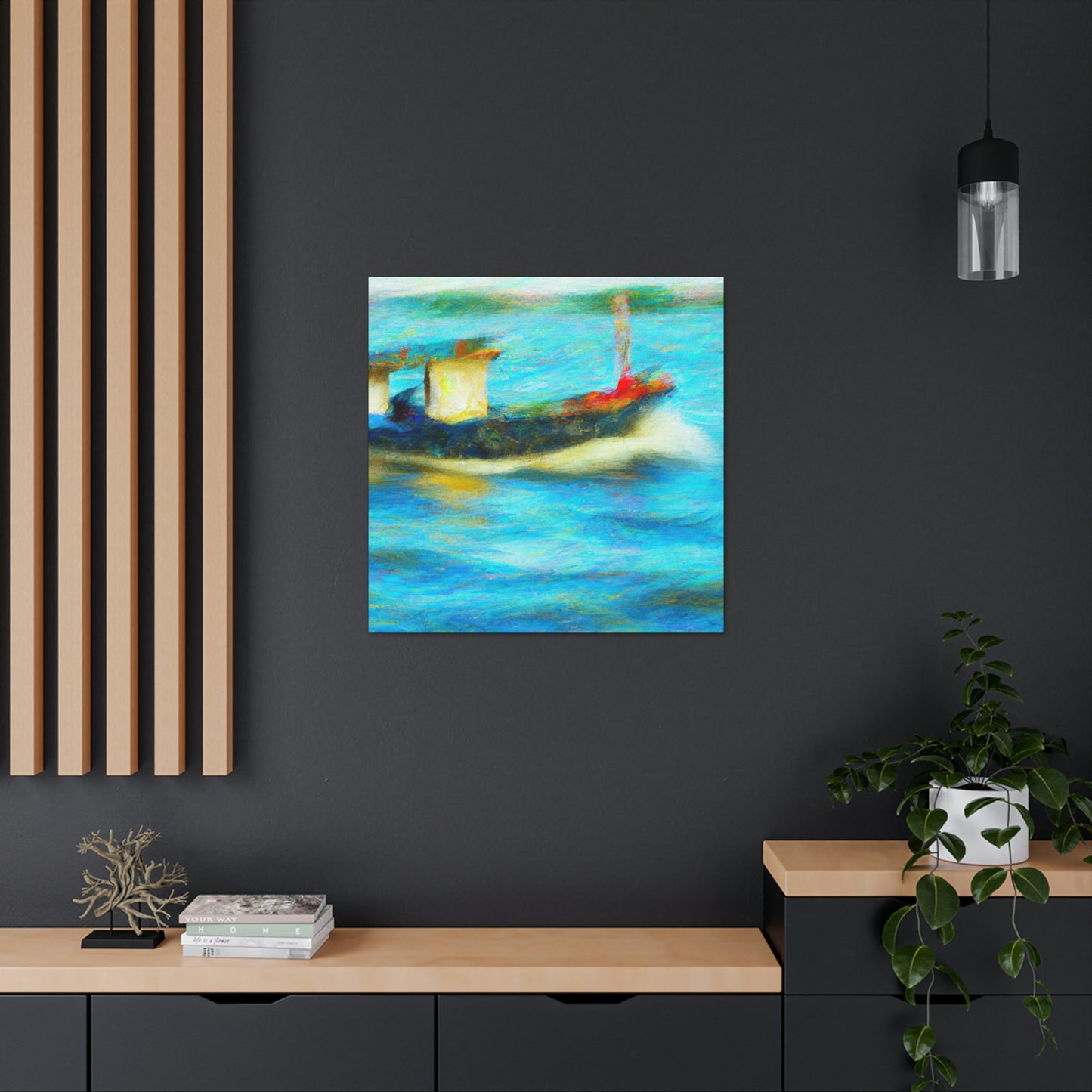 Boats on the Shore - Canvas