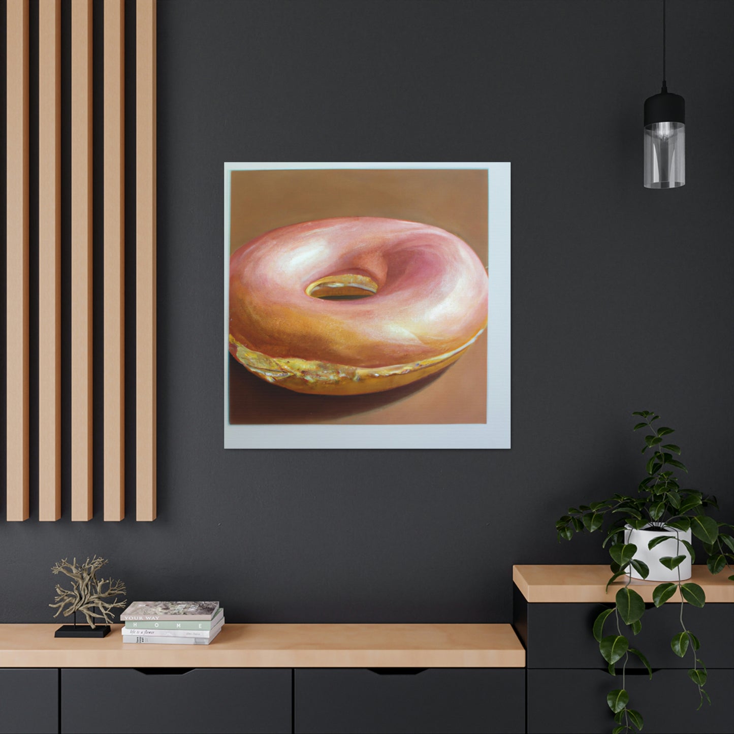 "Chocolate Frosted Doughnut" - Canvas