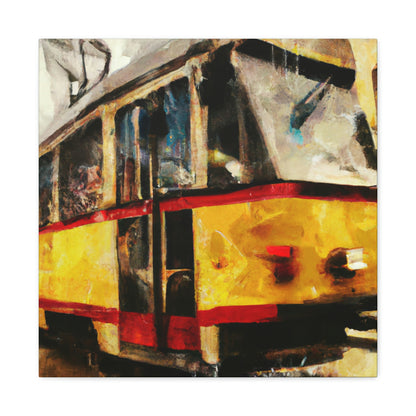 Tram in the Night - Canvas