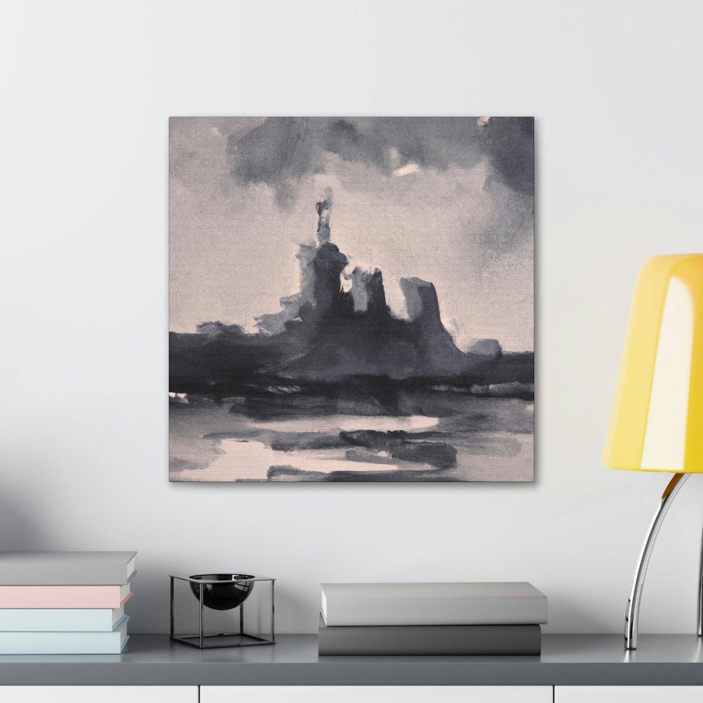 "Battleship At Sea" - Canvas