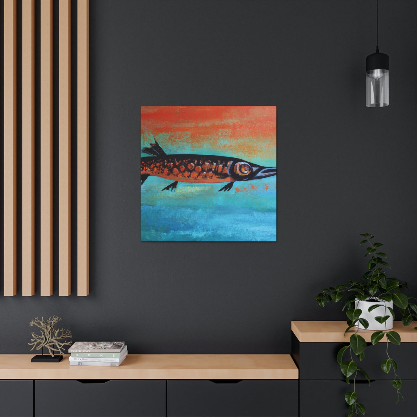 "Barracuda Abstractive Scene" - Canvas