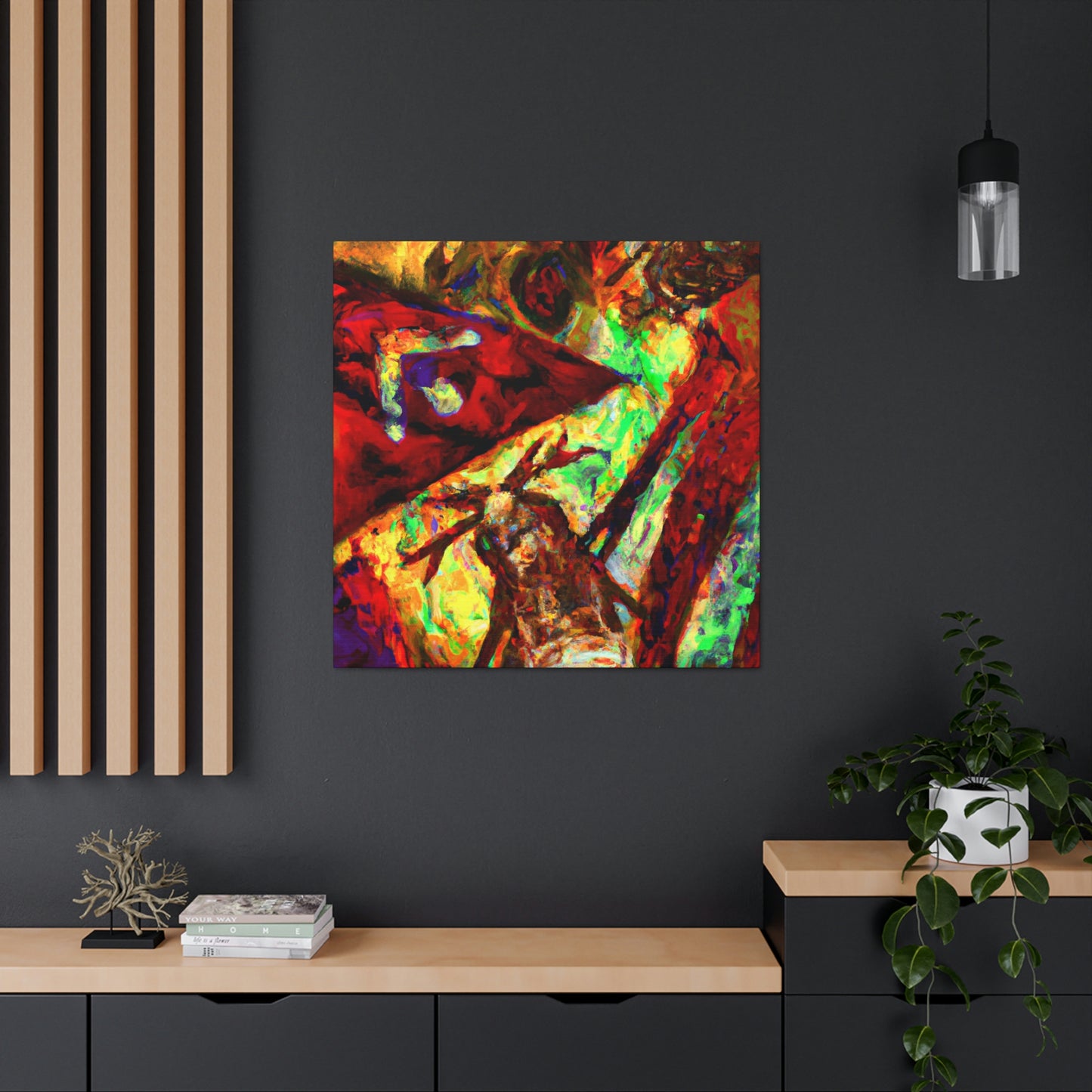 "Chaotic Reflection Symphony" - Canvas