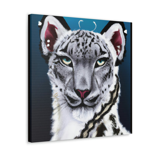 "Frozen Leopard Luxury" - Canvas