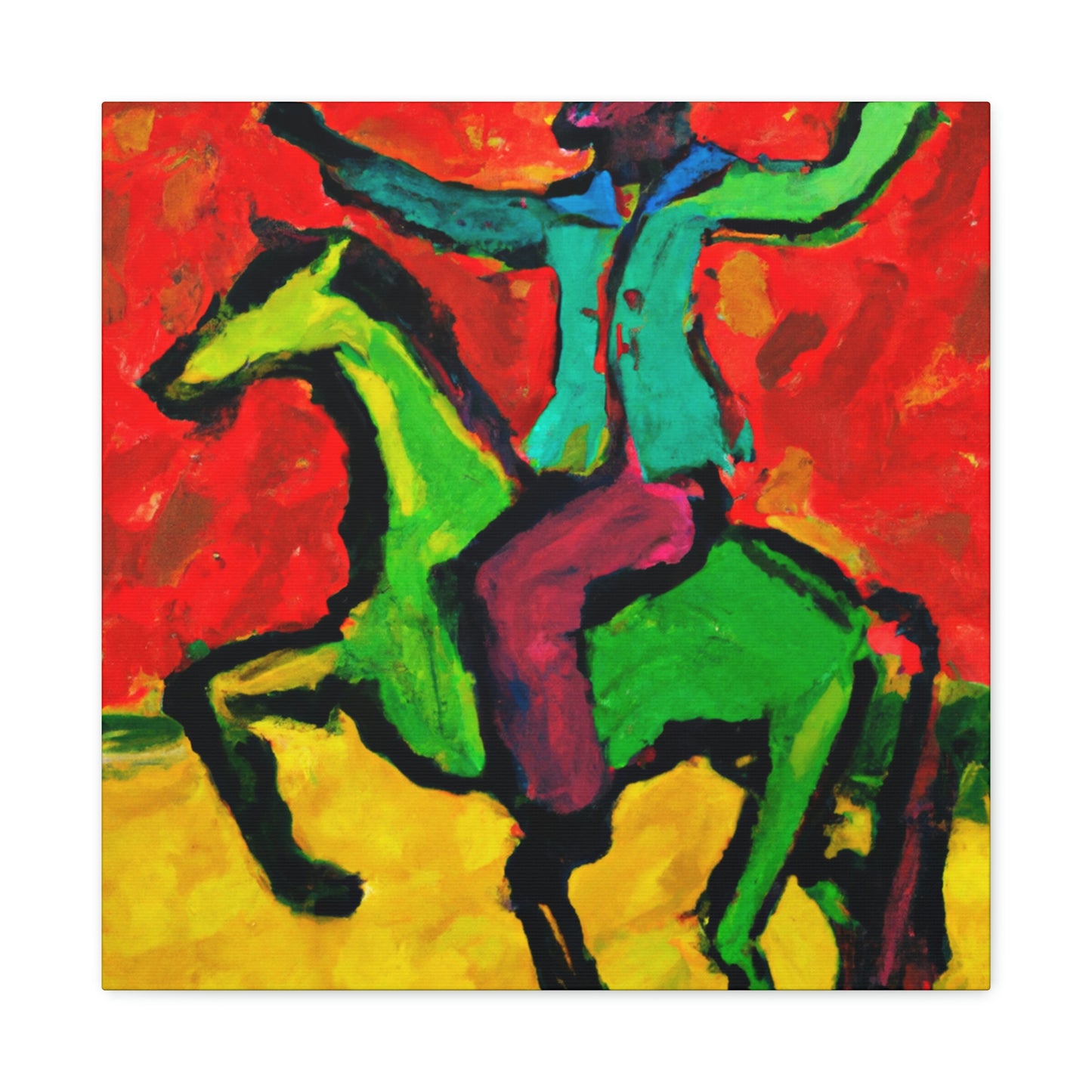 Cavalryman: Bold Fountain - Canvas