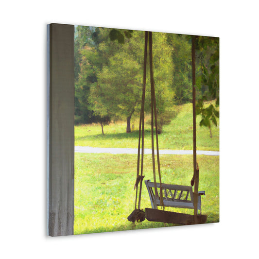 "Swinging on the Porch" - Canvas