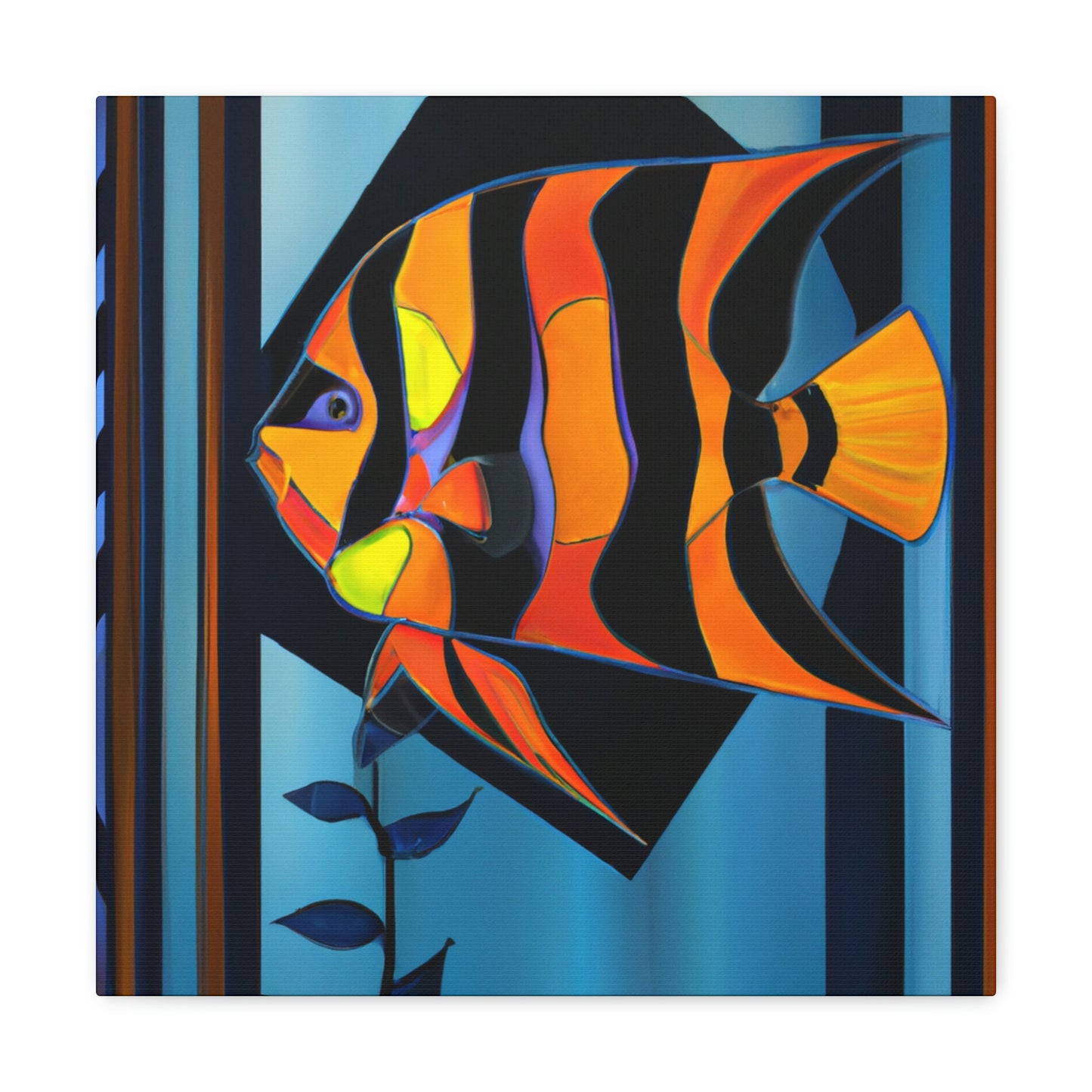 "Stardust Celestial Angelfish" - Canvas