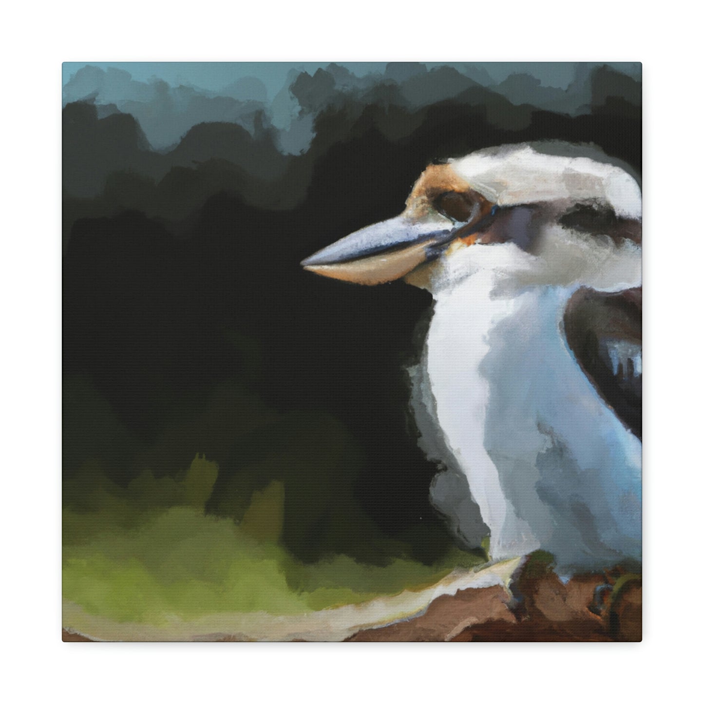 Kookaburra Chaos Paint. - Canvas