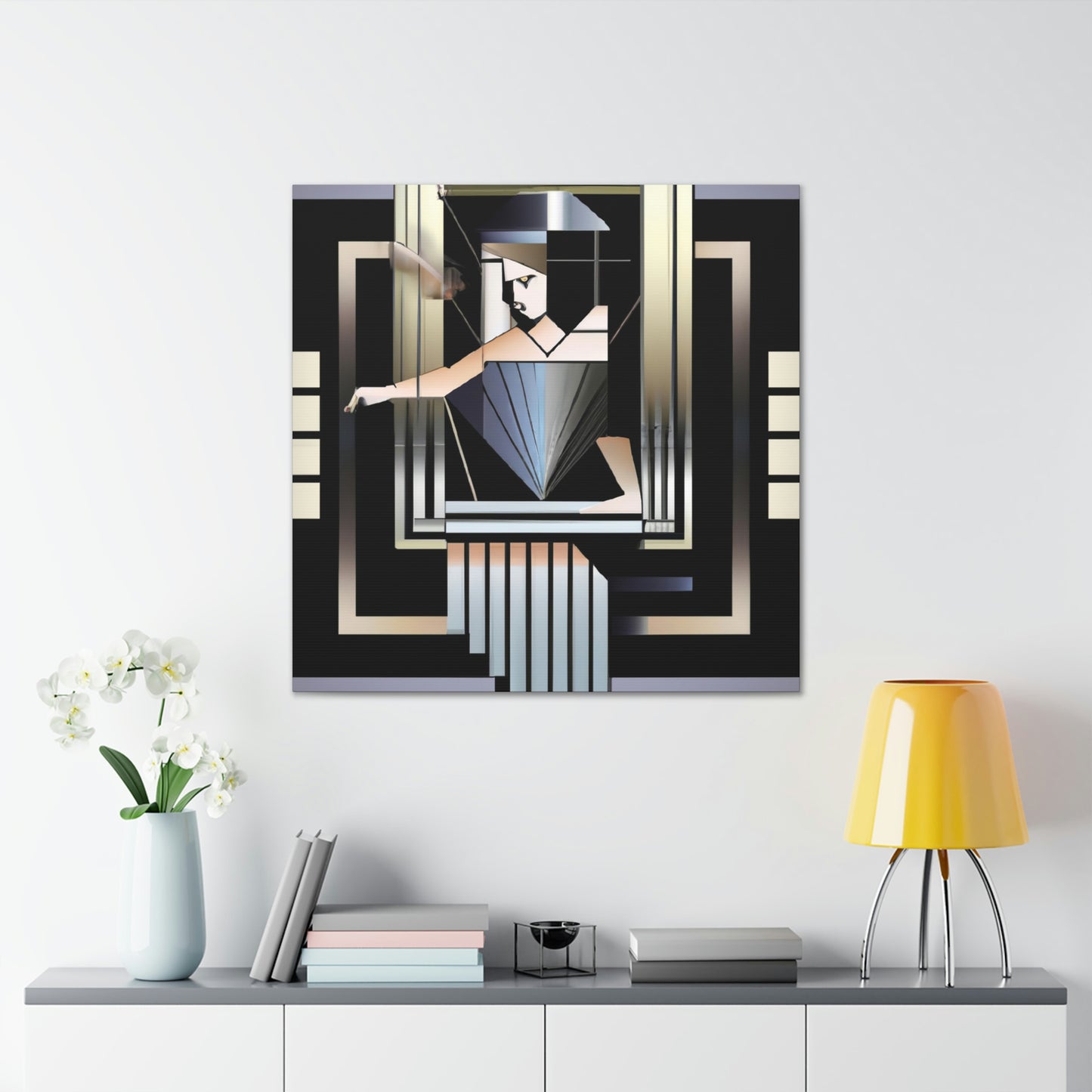 "Gilded Jazz Bouquet" - Canvas