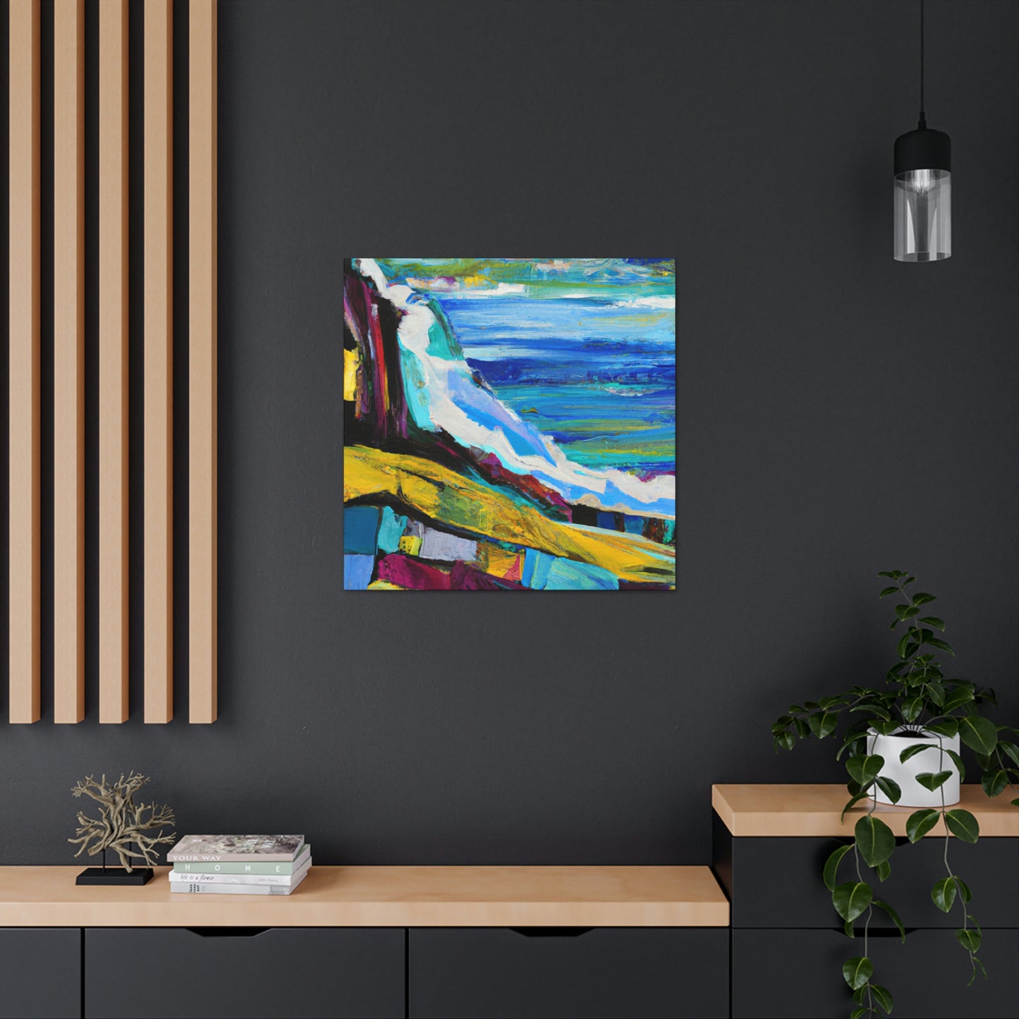 "Surging Seaside Sunset" - Canvas