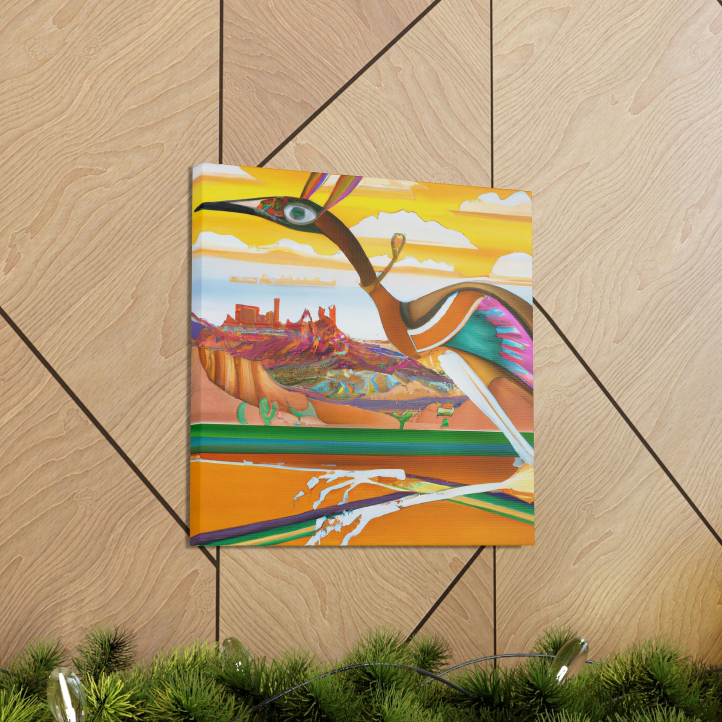 Roadrunner Art Deco - Canvas