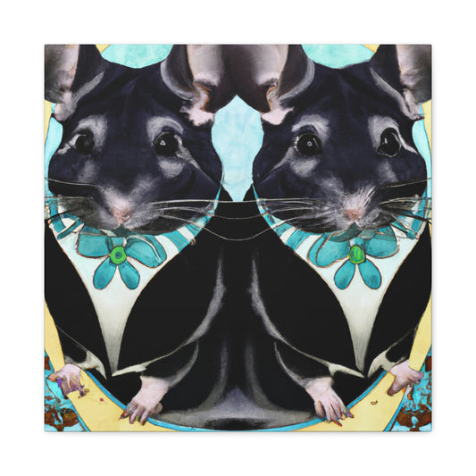 Chinchillas in Art Deco - Canvas