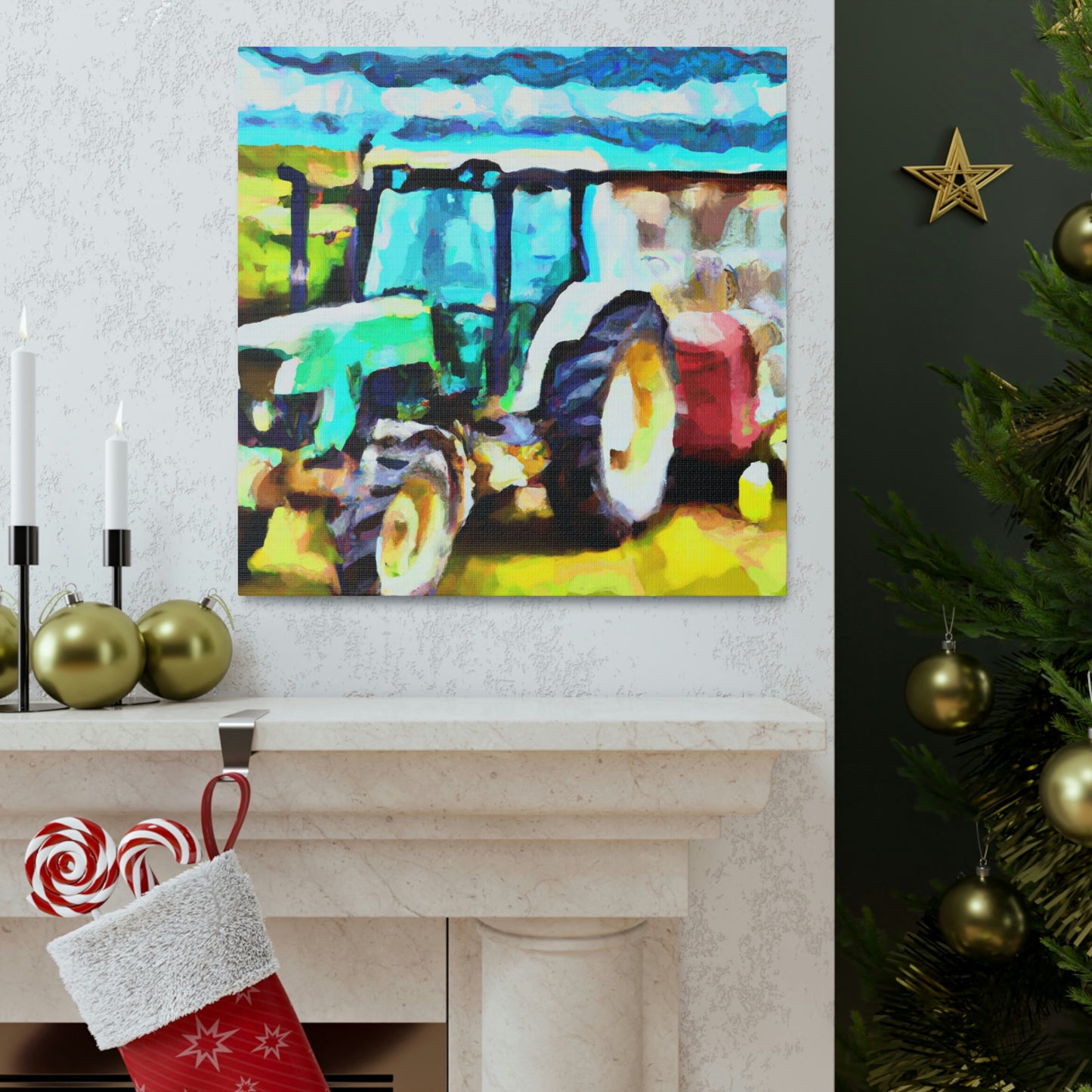 A Tractor's Endurance - Canvas