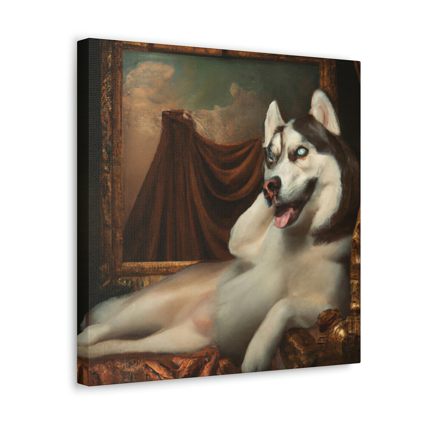 "The Loyal Husky Companion" - Canvas