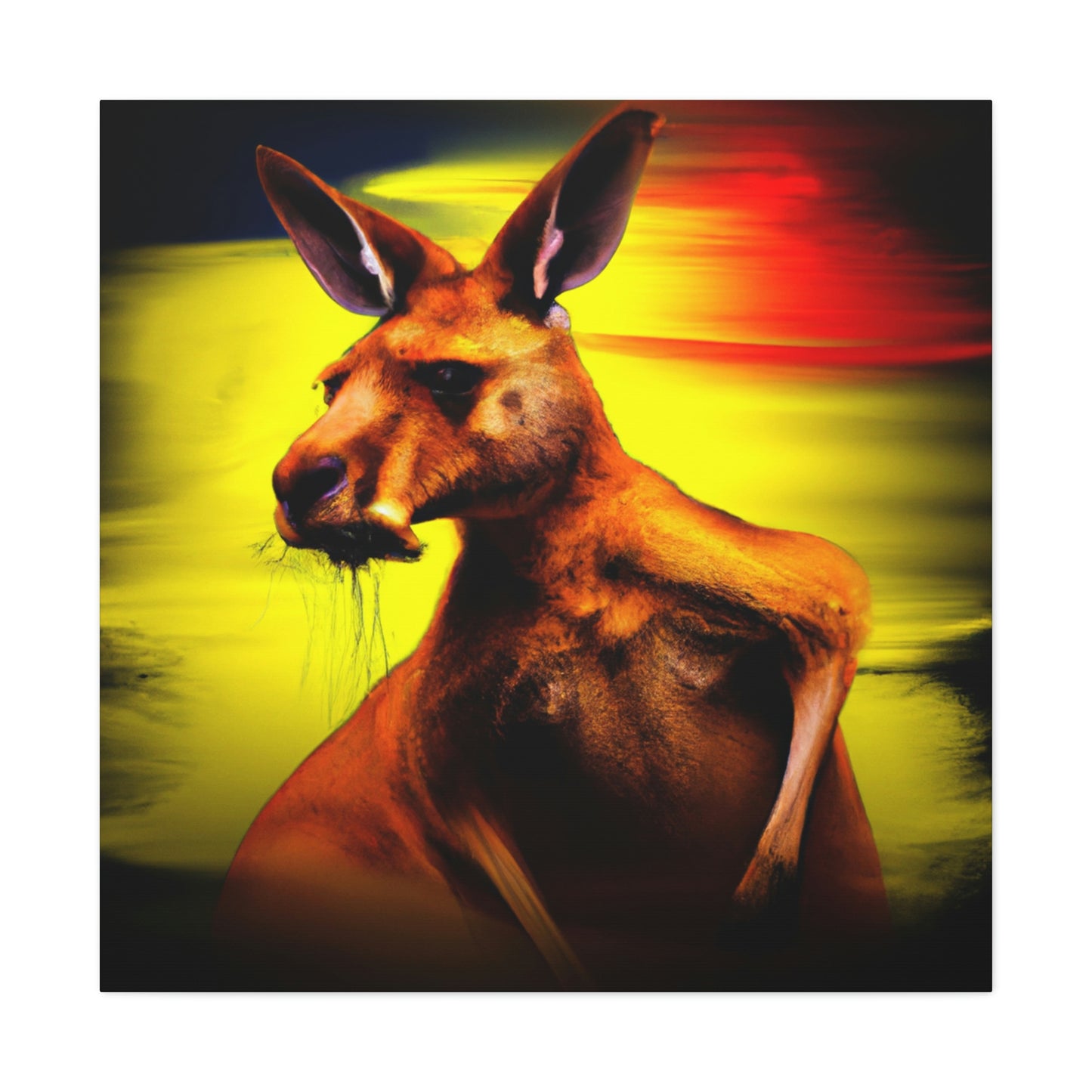 "Kangaroo in Technicolor" - Canvas