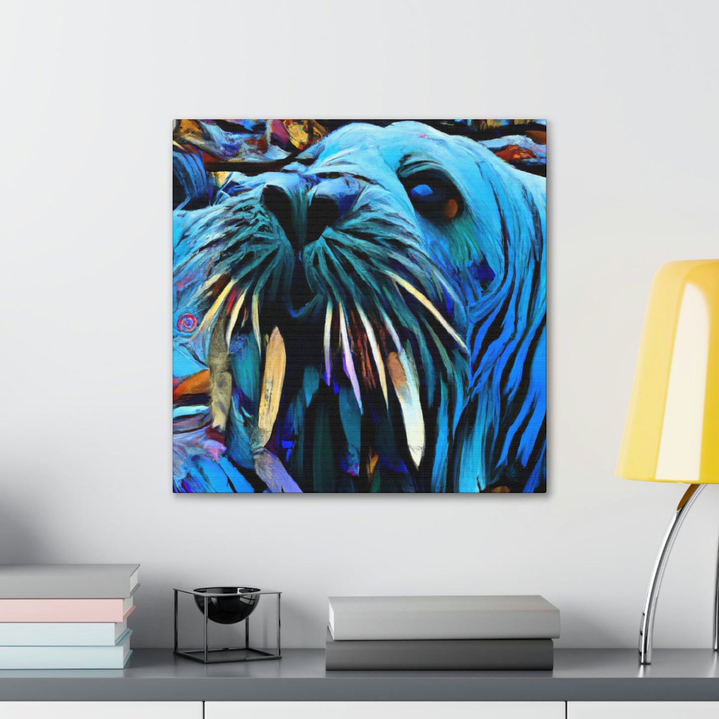 Walrus on a Wave - Canvas