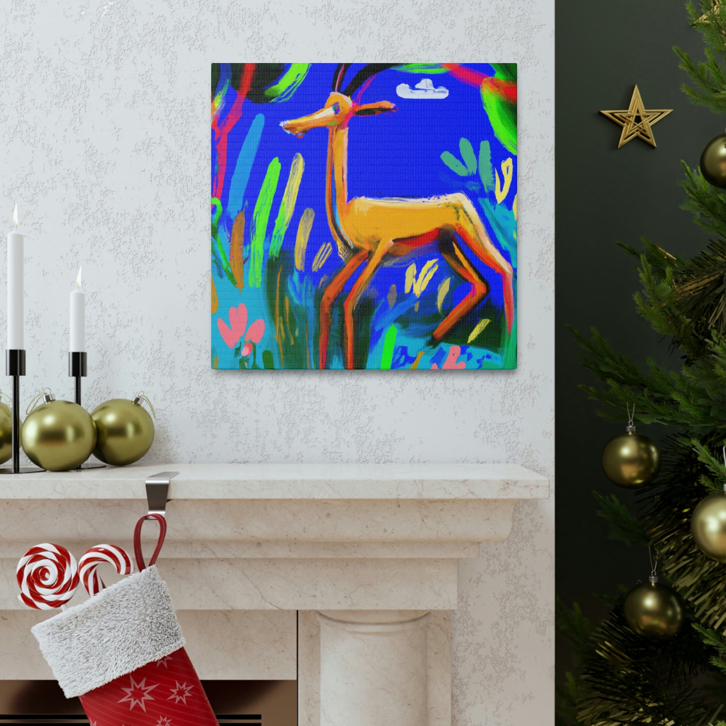 Gazelle in Expressionism - Canvas