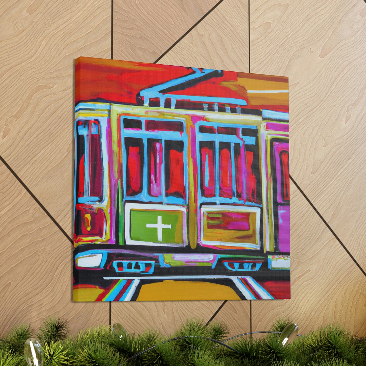 Tram by Minimalism - Canvas