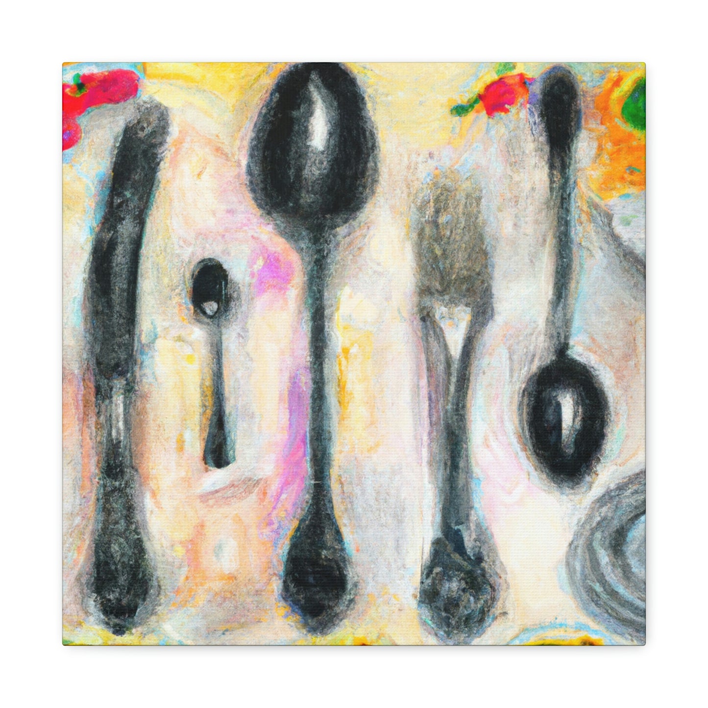 "Silverware in Expressionism" - Canvas