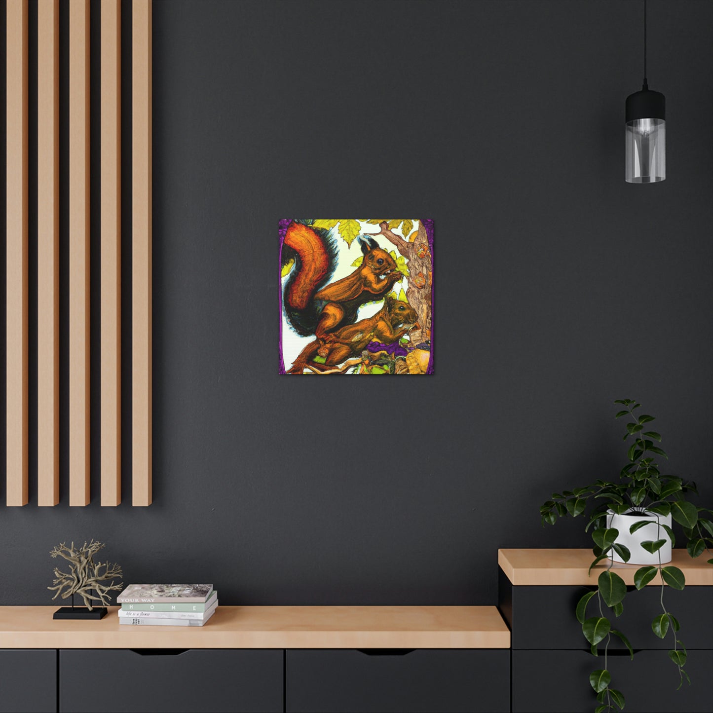 "Squirrels in Bloom" - Canvas