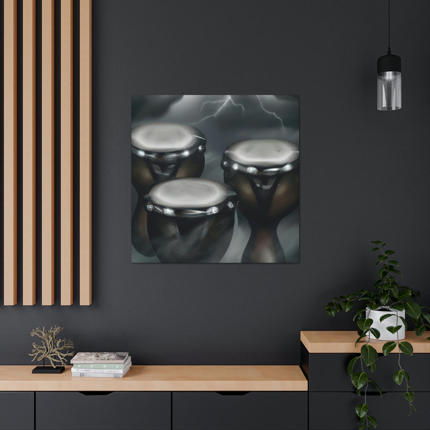 "Bongos By Moonlight" - Canvas