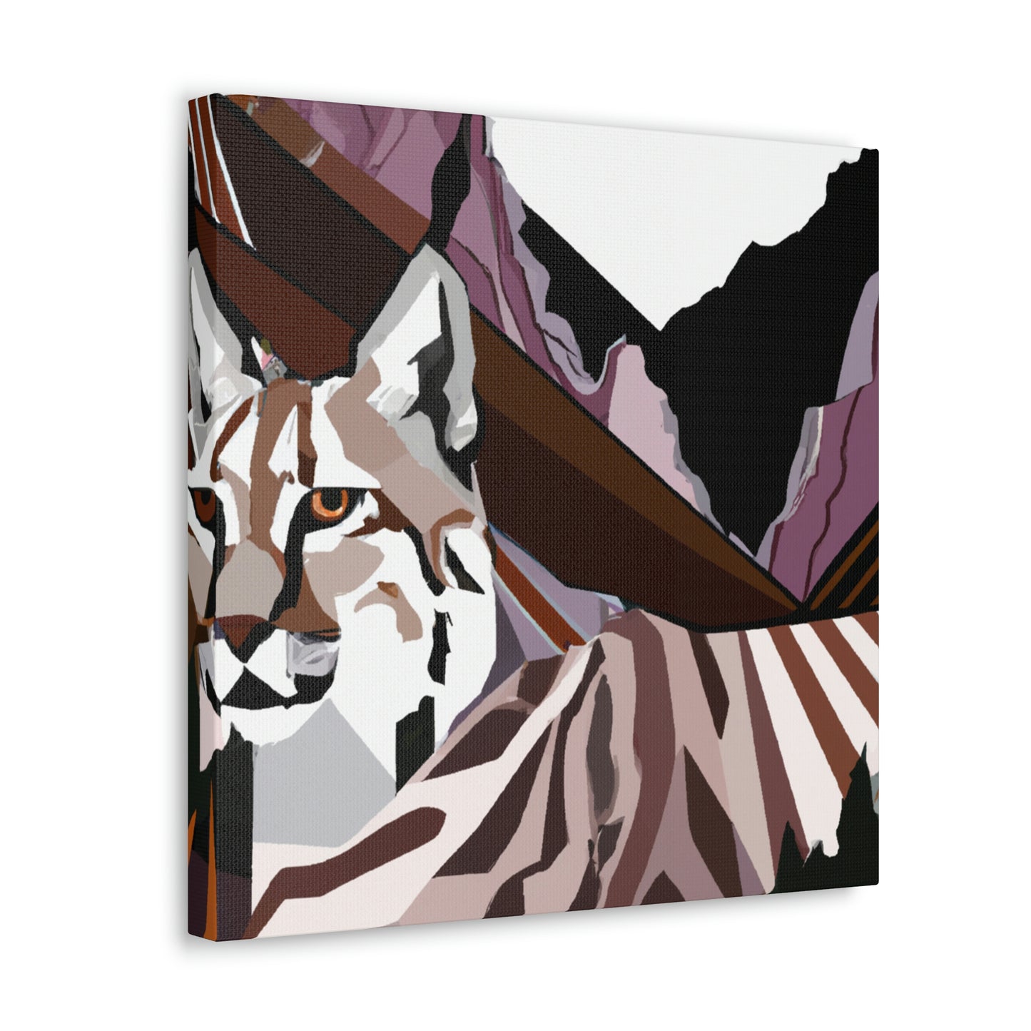 "Lynx in Art Deco" - Canvas