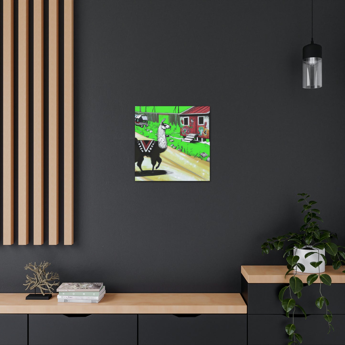 Llama in the City - Canvas