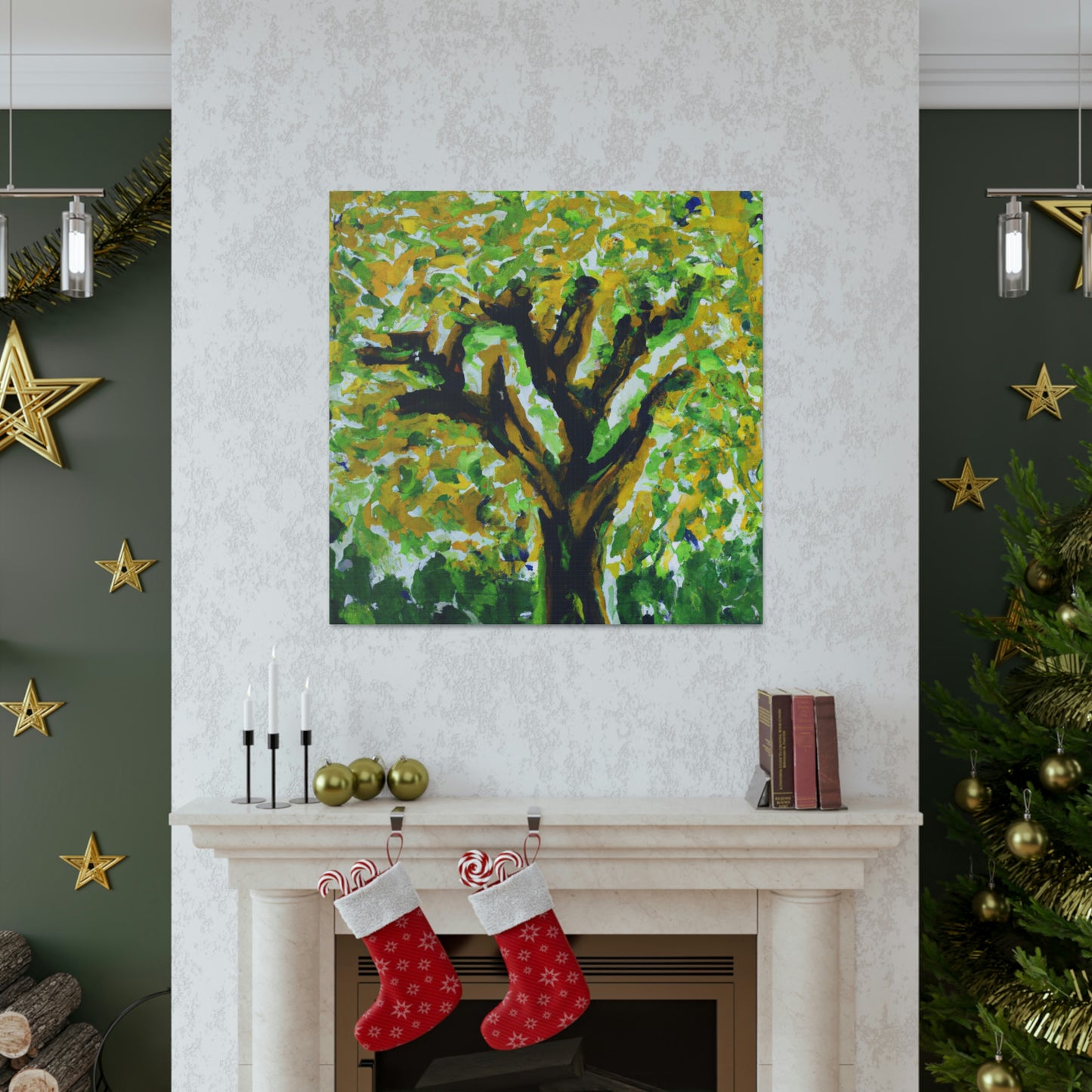 Elm Tree Expressionism - Canvas