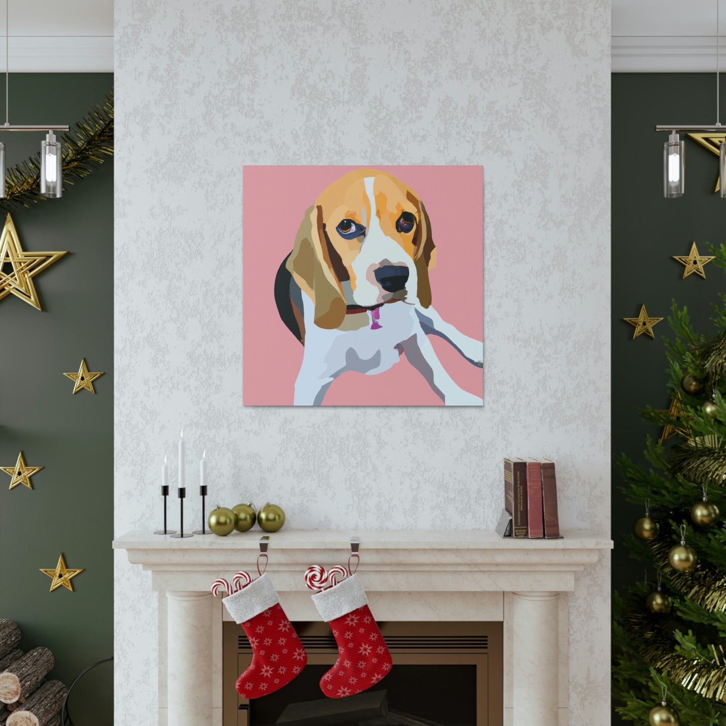 "Regal Beagle Minimalism" - Canvas