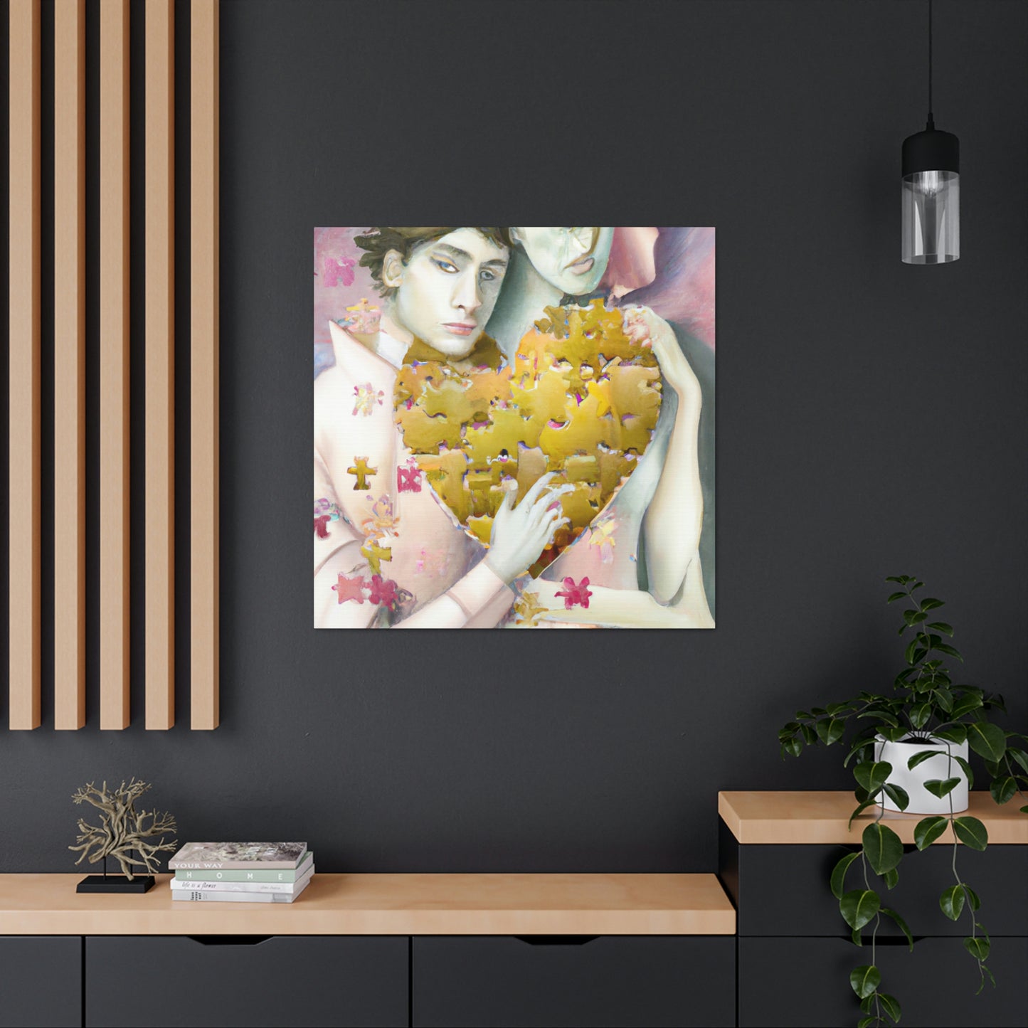 Love's Puzzling Dance - Canvas