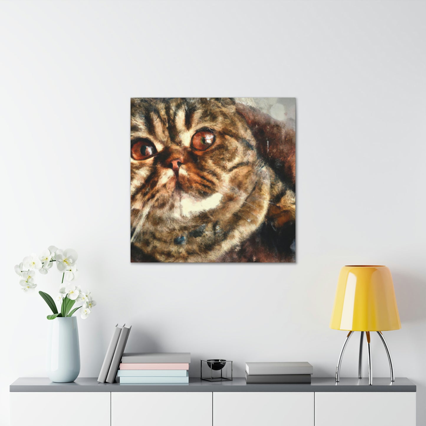 Folded Feline Fantasy - Canvas