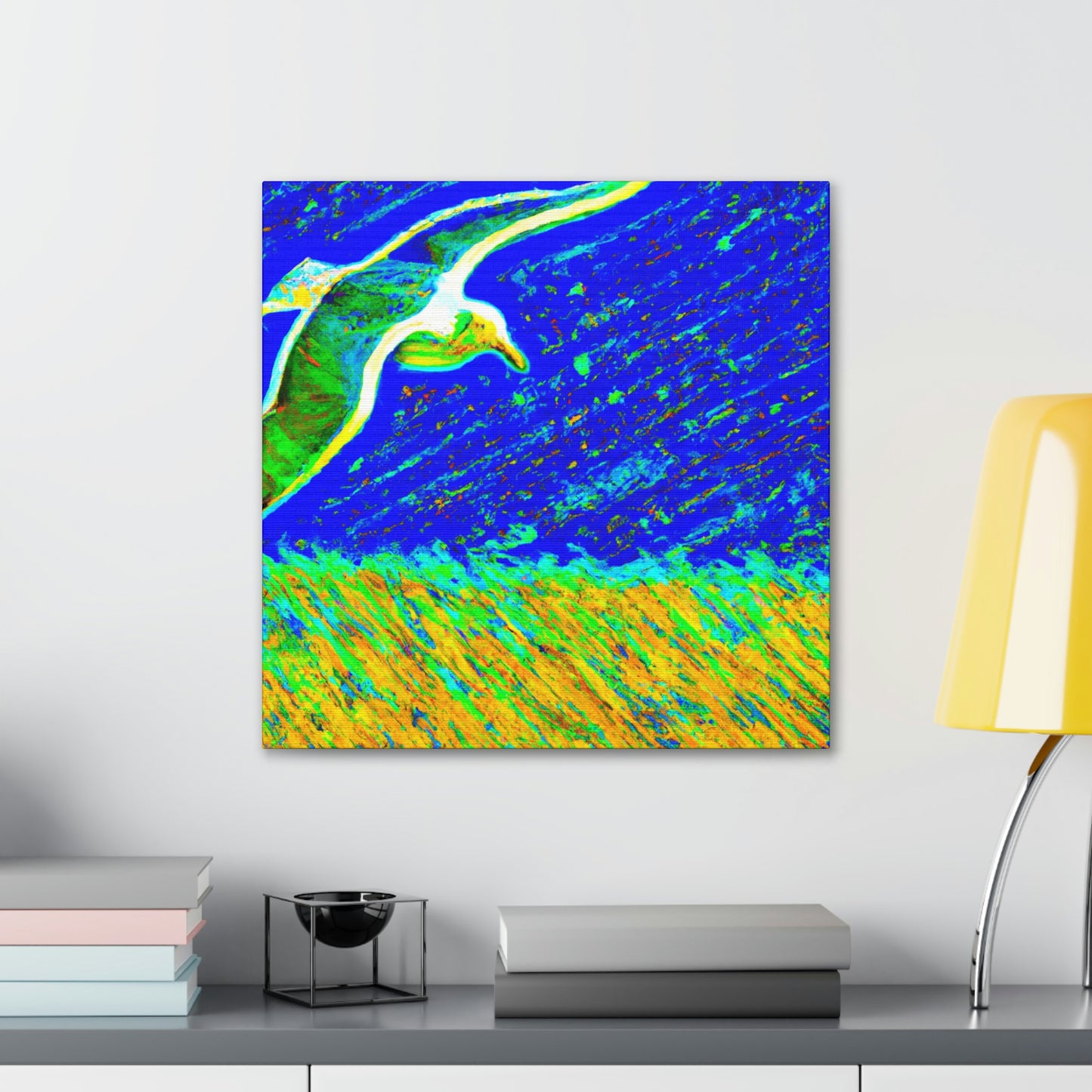 Seagulls on the Shore - Canvas