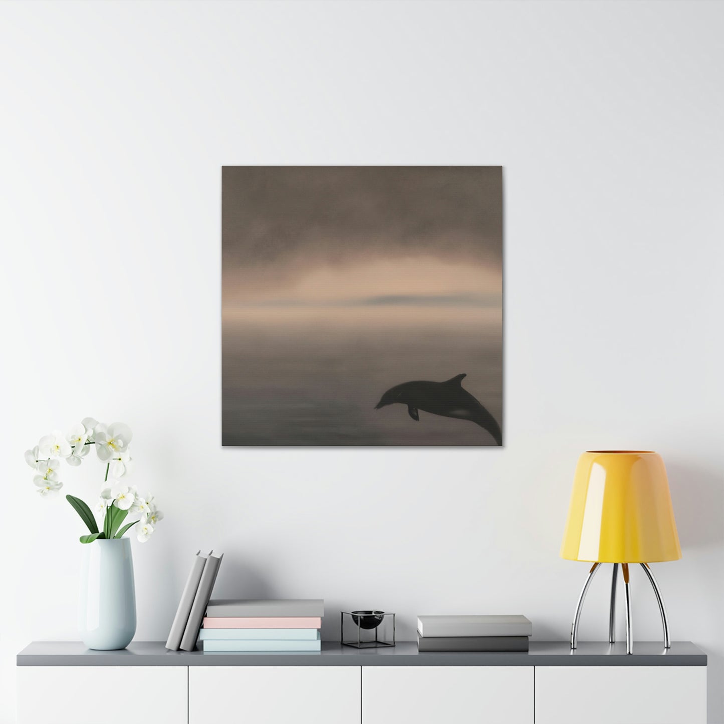 Dolphins in Neoclassicism - Canvas