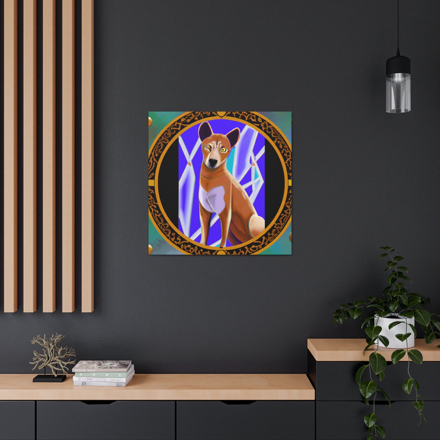 "Dhole's Deco Gleam" - Canvas