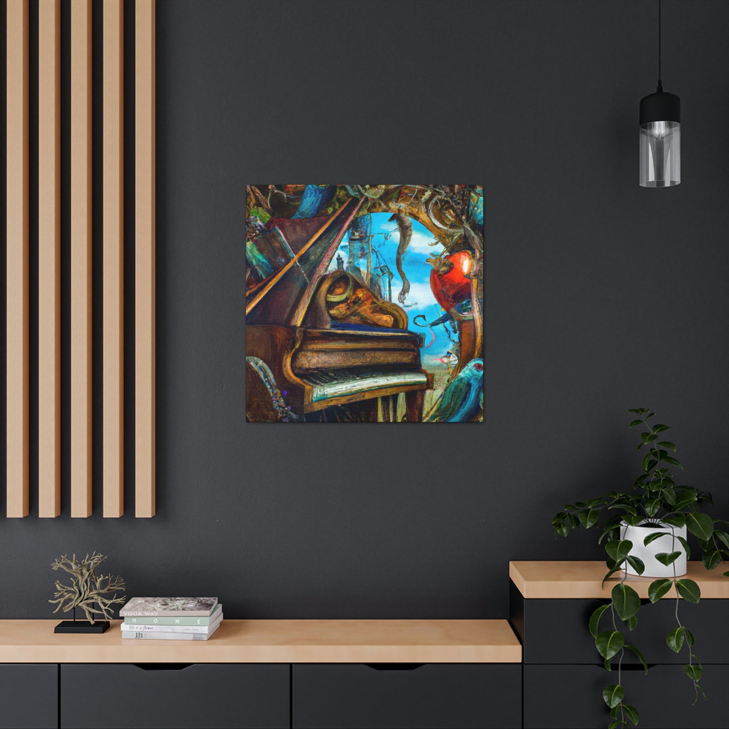 Piano in Expressionism - Canvas