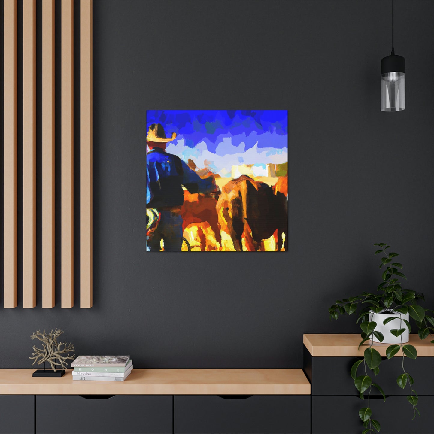 Rural Cattle Triumph - Canvas