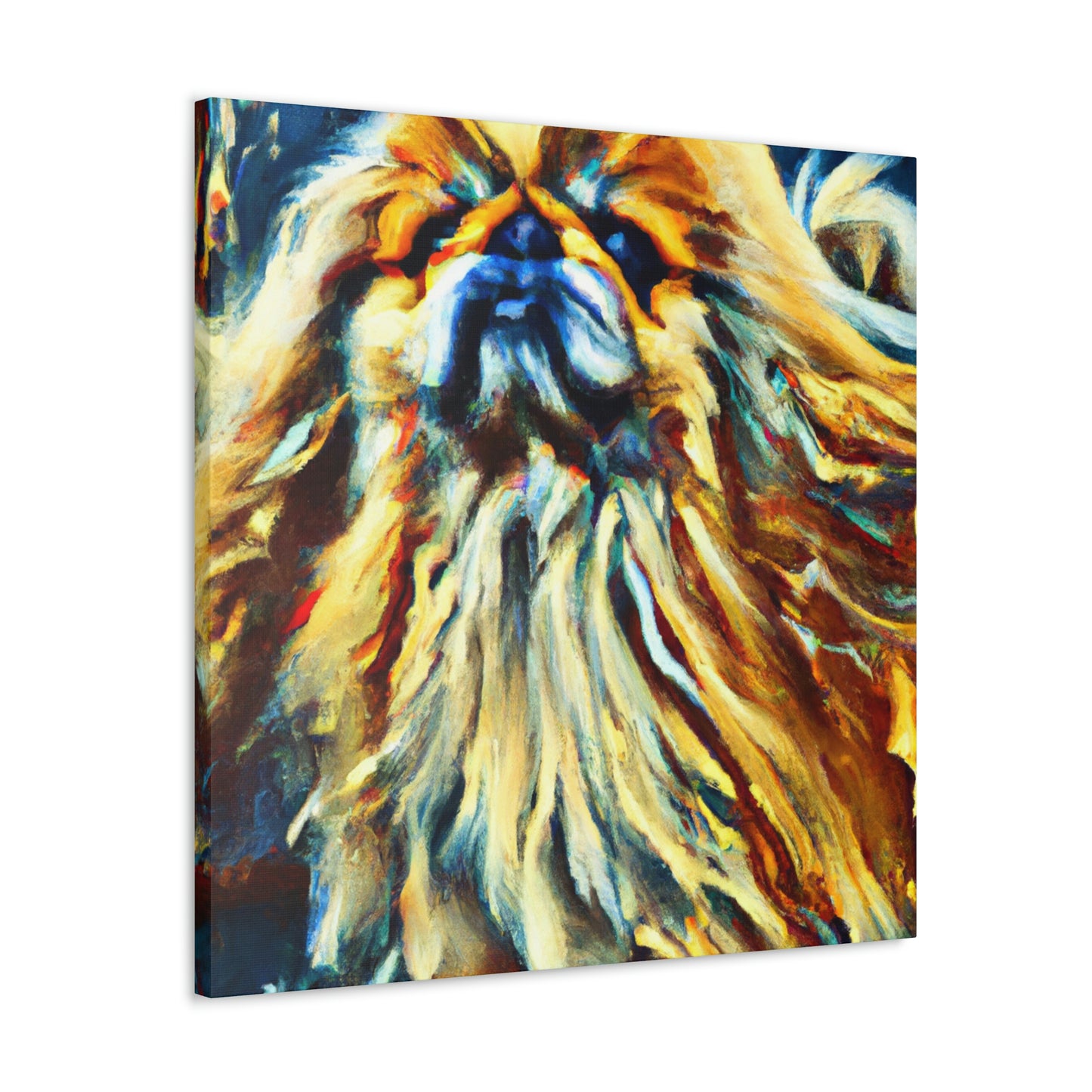 "Pekingese in Twilight" - Canvas