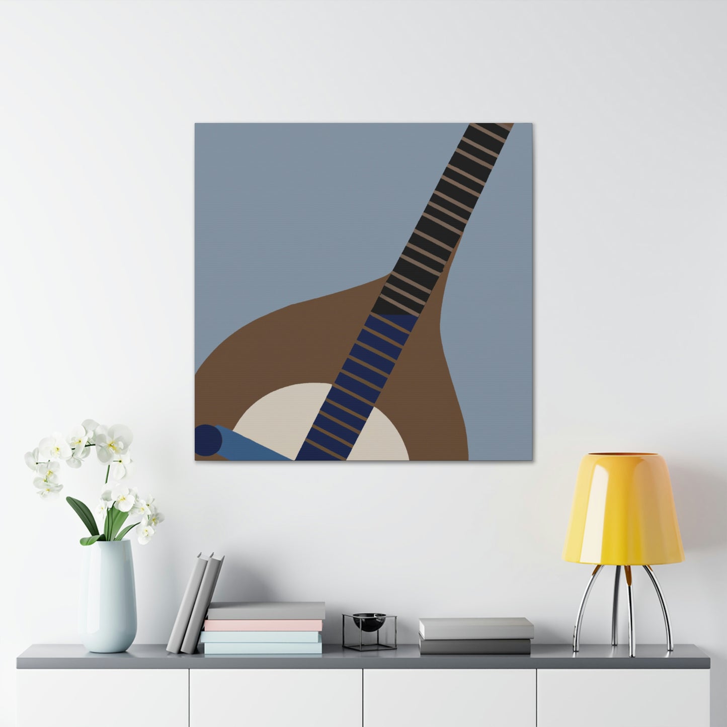 "Mandolin Minimalism Melody" - Canvas