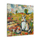 Rabbit in Impressionism - Canvas