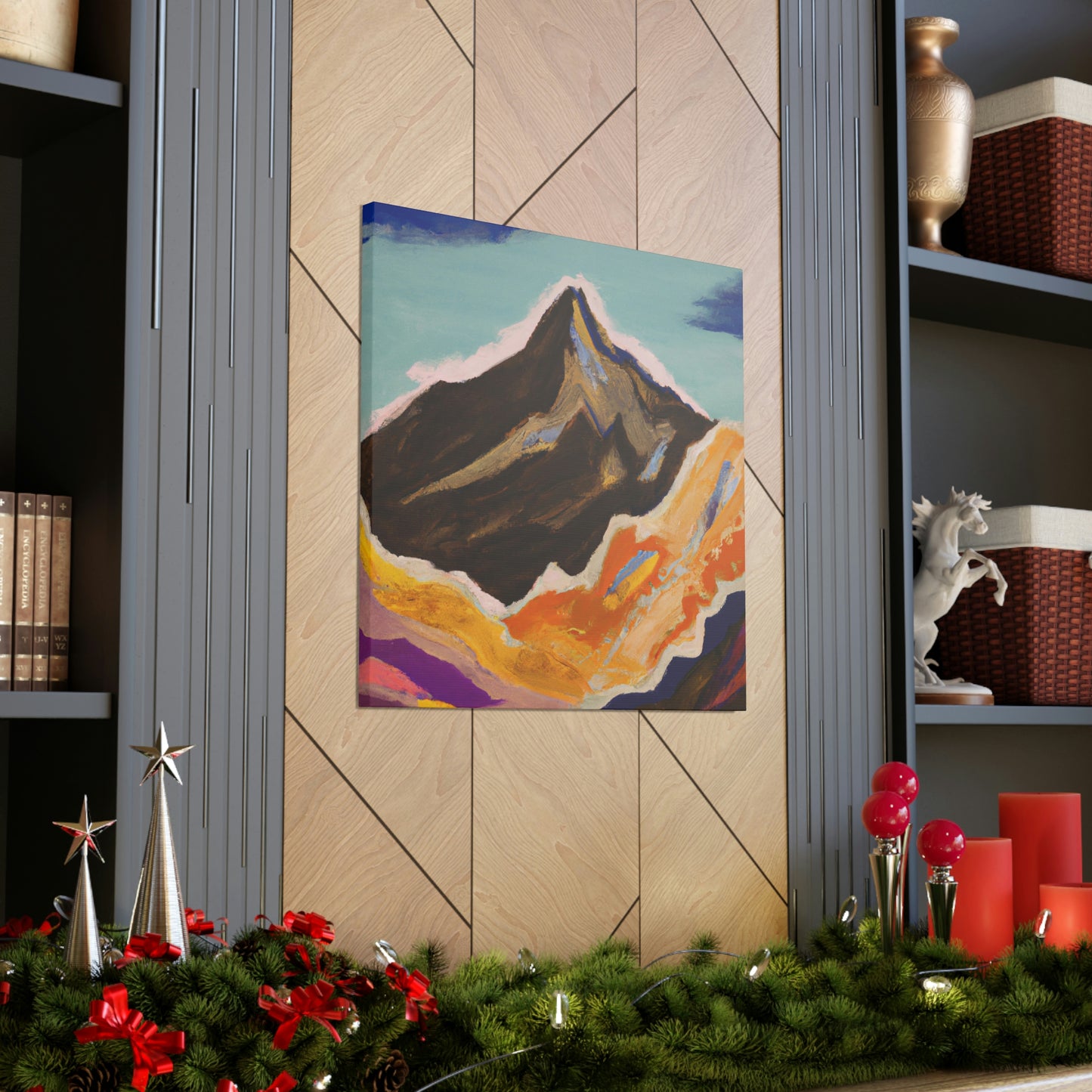 Mountains in Moonlight - Canvas