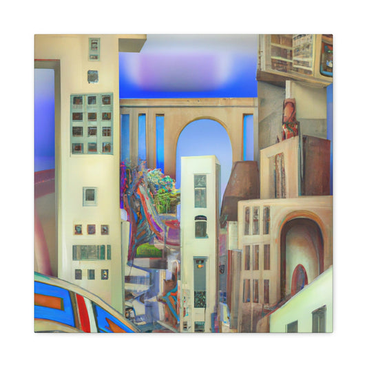 "Art Deco Dreamscape" - Canvas