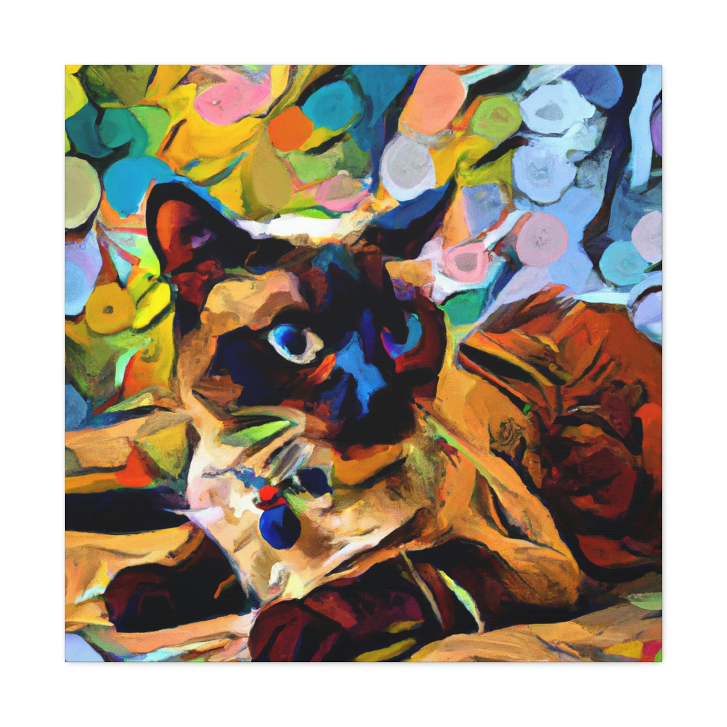 Siamese in Fauvism - Canvas