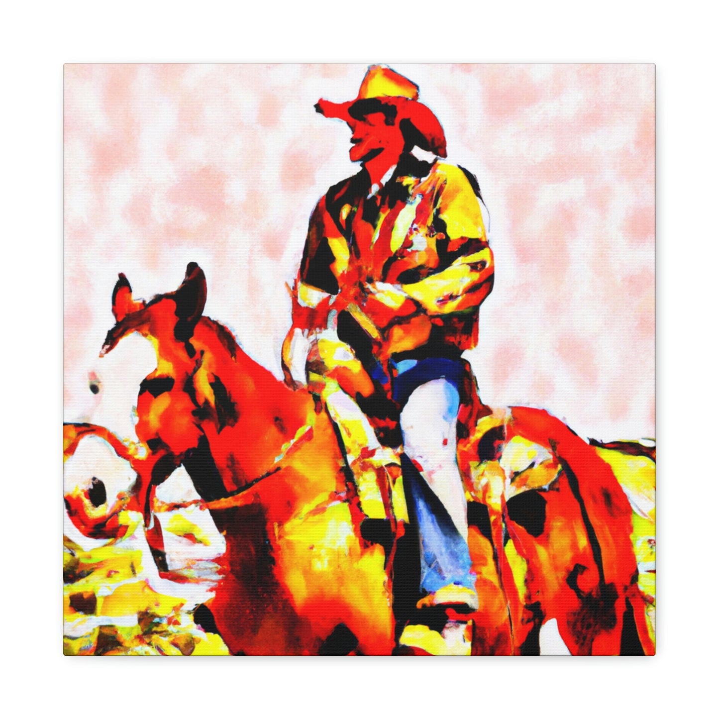 Pony Express Triumphant. - Canvas