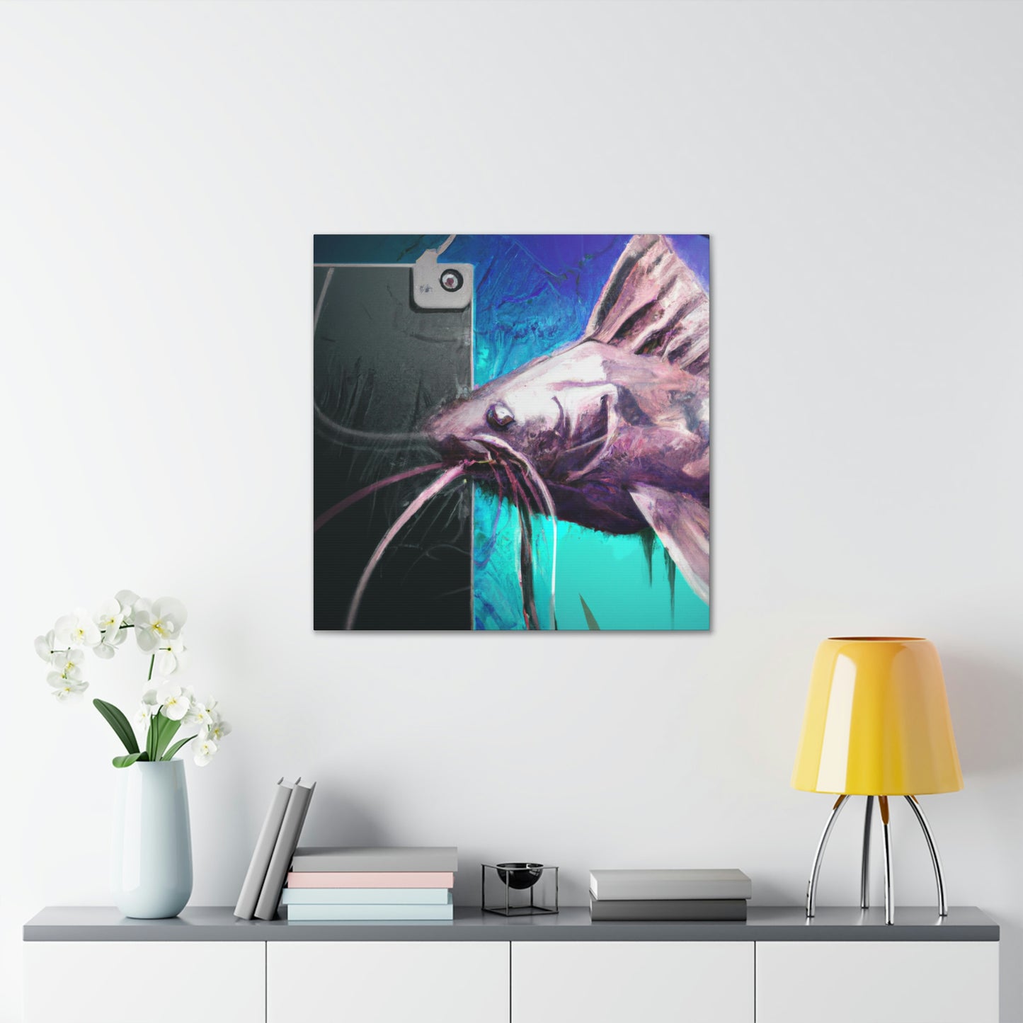 "Corydoras Catfish Conjuring" - Canvas