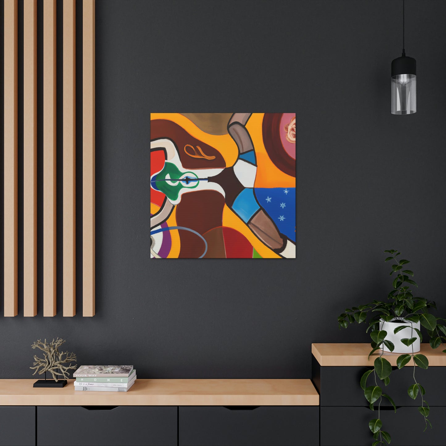 Hockey in Art Deco - Canvas