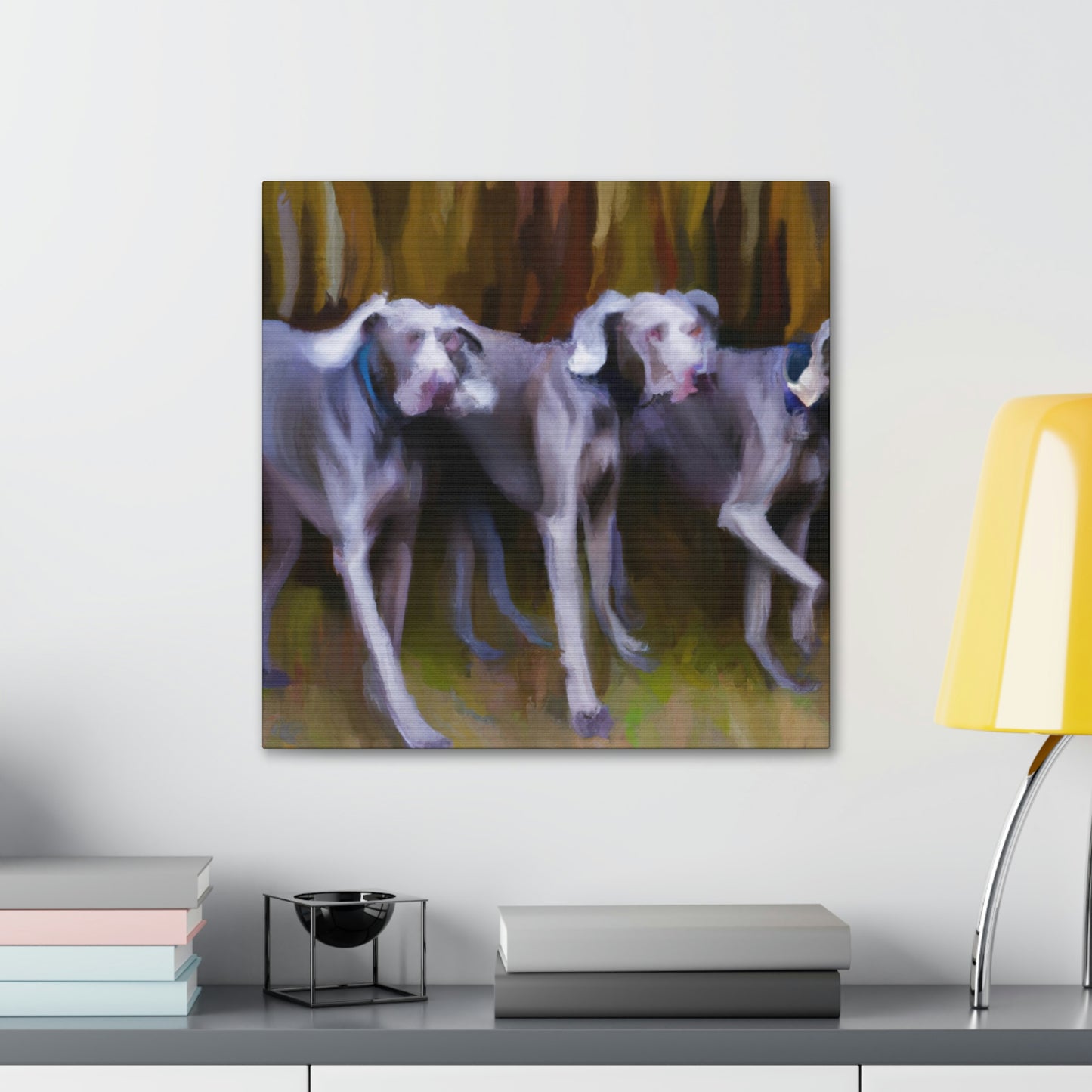 Weimaraner Abstract Expression - Canvas