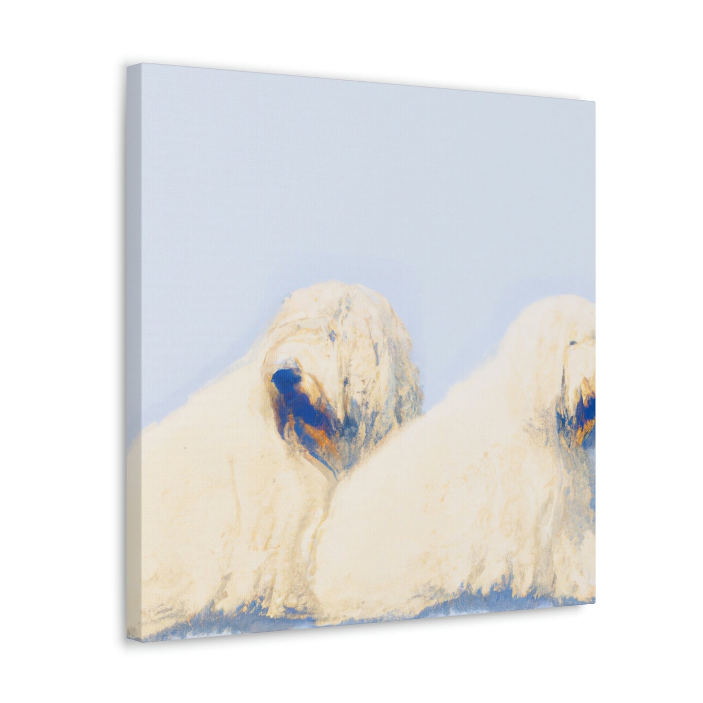 Old English Sheepdog Freedom - Canvas