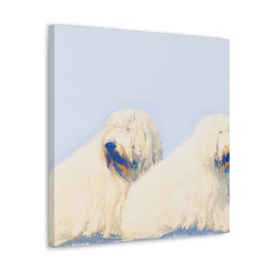 Old English Sheepdog Freedom - Canvas