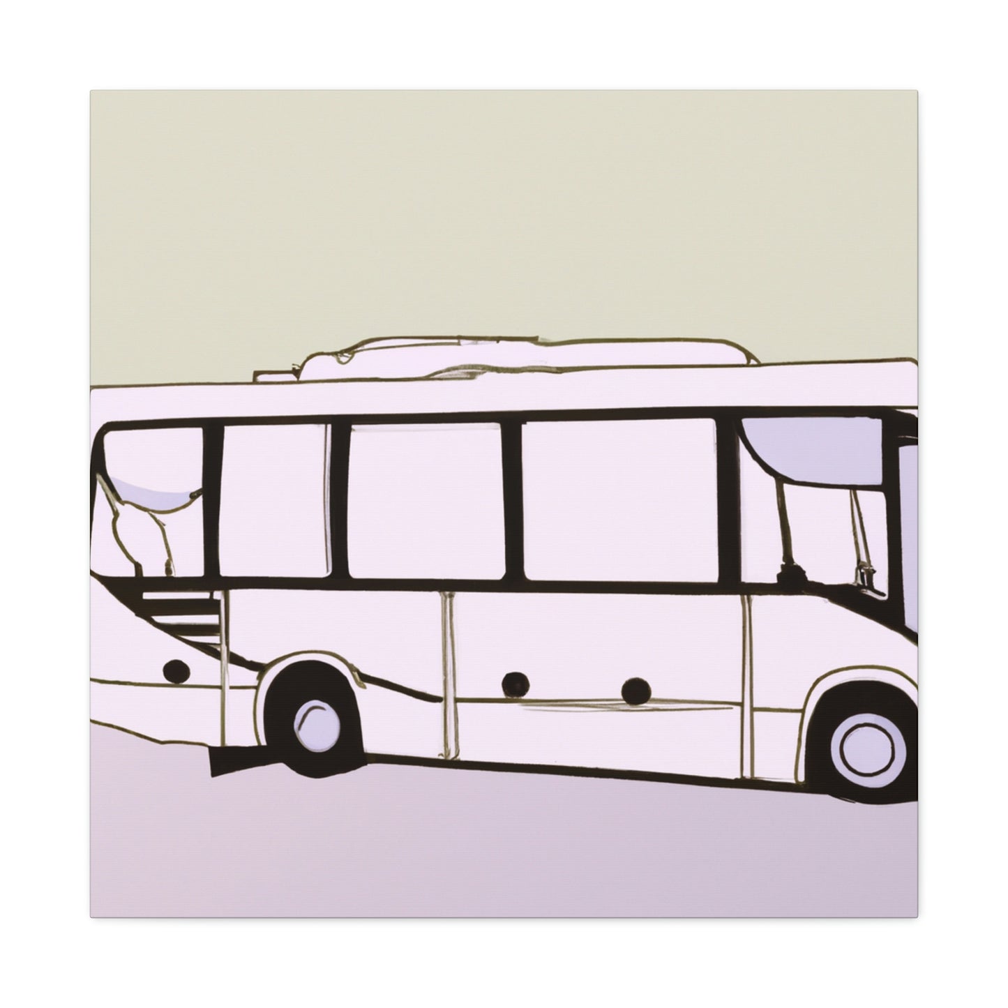 "Bus of Minimalism" - Canvas